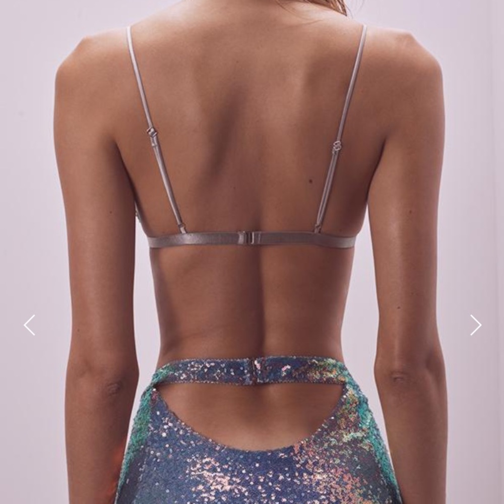 cosmo sequin triangle bra - Picture 2 of 6